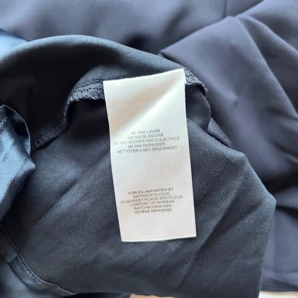 BHLDN CAPULET BRIDESMAID NAVY CHIFFON EVENING GOWN DRESS - S - Picture 15 of 15